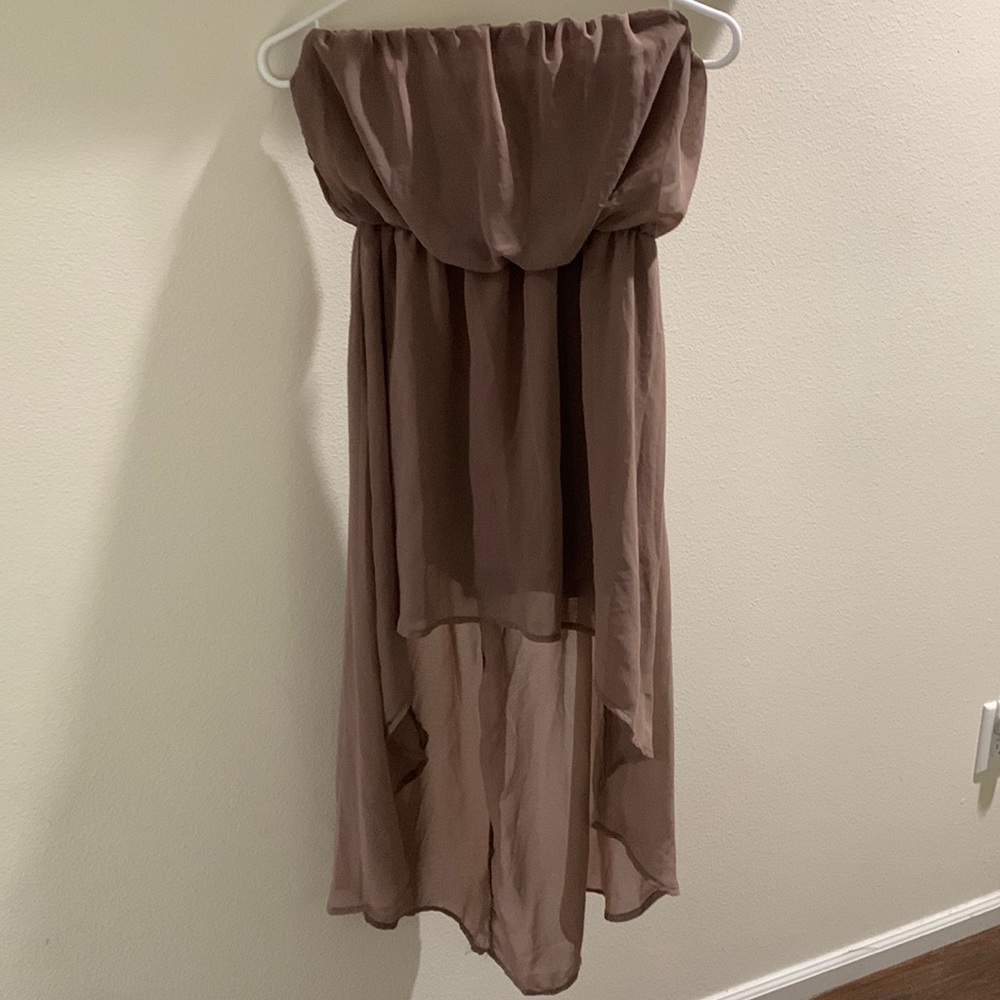 Cute brown flowy dress size medium